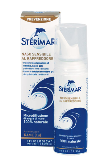 STERIMAR NASO SENSIBILE AL RAFFREDDORE ACQUA DI MARE SPRAY 100 ML - farmachicca