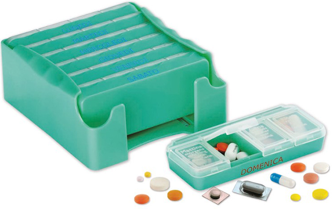 PILLOLIERA PILLOLBOX CONTENITORE 7GIORNI MADE IN ITALY - farmachicca