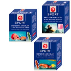 TAPPO AURICOLARE IN SILICONE PIC SPORT PER BAMBINI 2 PEZZI - farmachicca