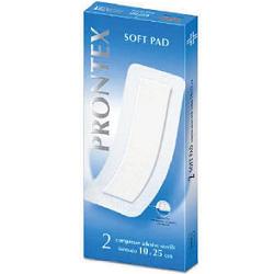 GARZA COMPRESSA PRONTEX SOFT PAD 10X25 CM 2 PEZZI - farmachicca