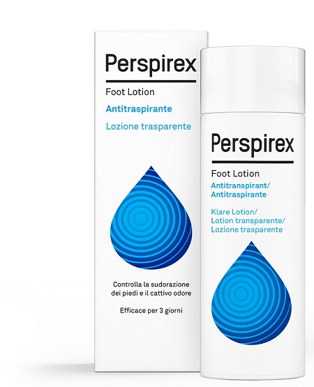 PERSPIREX FOOT LOTION ANTITRASPIRANTE LOZIONE TRASPARENTE SUDORAZIONE E CATTIVO ODORE PIEDI 100 ML - farmachicca