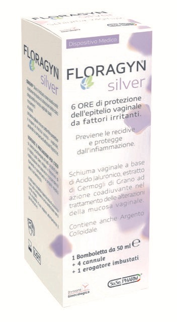 FLORAGYN SILVER SCHIUMA VAGINALE CON ARGENTO COLLOIDALE 50 ML - farmachicca