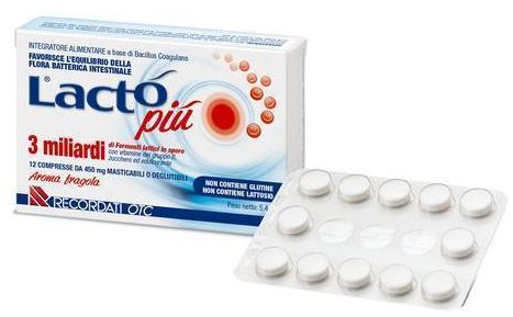 LACTO PIU 3 MILIARDI 12 COMPRESSE - farmachicca