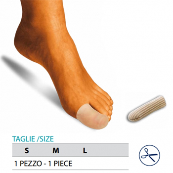 ORIONE OK PED G105 CAPPUCCIO PROTEGGI DITA GEL POLIMERO RIVESTITO TESSUTO S 1 PEZZO - farmachicca