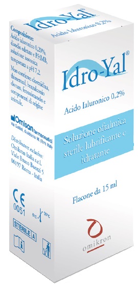 SOLUZIONE LUBRIFICANTE IDRO YAL 15 ML PER LENTI A CONTATTO - farmachicca