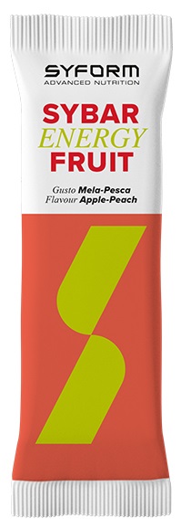 SYBAR ENERGY FRUIT BARRETTA MELA/PESCA 40 G - farmachicca