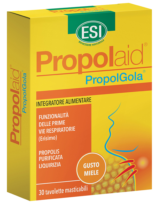 ESI PROPOLAID TAVOLETTE GOLA MIELE 30 TAVOLETTE - farmachicca