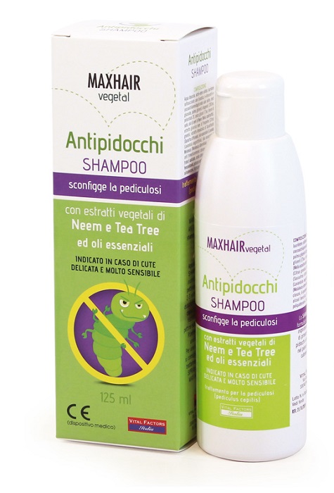 MAX HAIR SHAMPOO VEGETALE PER PIDOCCHI 125ML - farmachicca