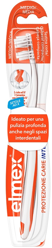 ELMEX INTERX SPAZZOLINO PROTEZIONE CARIE TESTINA CORTA - farmachicca
