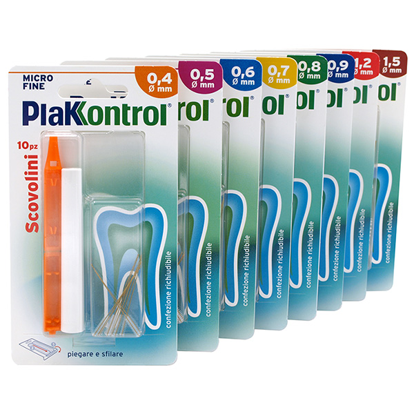 PLAKKONTROL MINIGRIP SCOVOLINO 0,5 MM 10 PEZZI - farmachicca