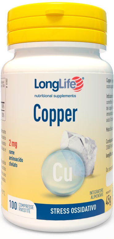 LONGLIFE COPPER 2 MG 100 COMPRESSE - farmachicca