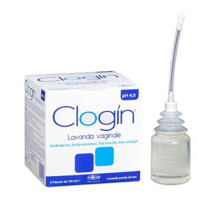 CLOGIN LAVANDA VAGINALE 5 FLACONI DA 100 ML + 5 CANNULE VAGINALI MONOUSO - farmachicca