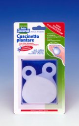 CUSCINETTO PLANTARE REALIZZATO IN GEL DI SILICONE BIANCO SEMITRASPARENTE SAGOMATO PER AMMORTIZZARE E PROTEGGERE PRESSIONE E SFREGAMENTI SOTTO LA PIANTA DEI PIEDI 2 PEZZI - farmachicca