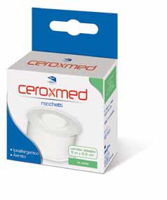 CEROTTO ADESIVO IN ROCCHETTO CEROXMED IN SETA AERATO IPOALLERGENICO BIANCO 500X2,5 CM 1 PEZZO - farmachicca