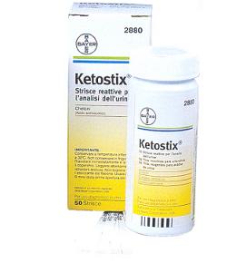 STRISCE MISURAZIONE CHETONURIA KETOSTIX 50 PEZZI - farmachicca