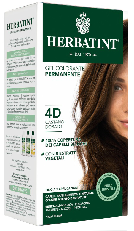 HERBATINT 4D CASTANO DORATO 150 ML - farmachicca