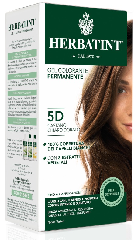 HERBATINT 5D CASTANO CHIARO DORATO 150 ML - farmachicca