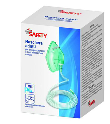 MASCHERA PER OSSIGENOTERAPIA CON TUBO 200CM - farmachicca