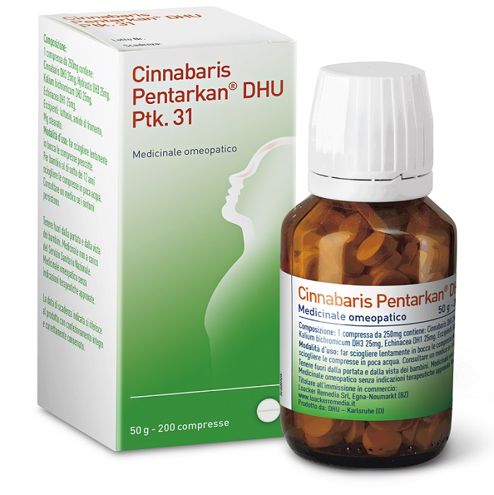 CINNABARIS 31 PTK 200 COMPRESSE 50 G - farmachicca