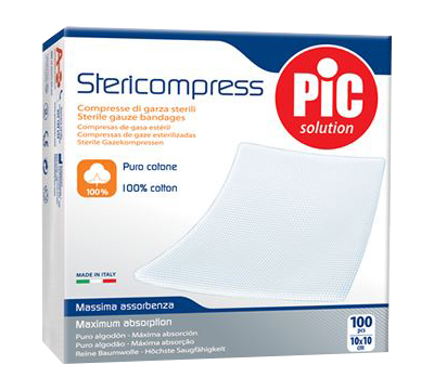 GARZA LAPAROTOMICA CON FILO DI BARIO NON STERILE 12 STRATI 10X10CM - farmachicca