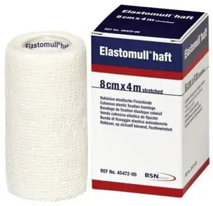 BENDA ELASTICA AUTOADESIVA ELASTOMULL HAFT BLU 8X400 CM - farmachicca