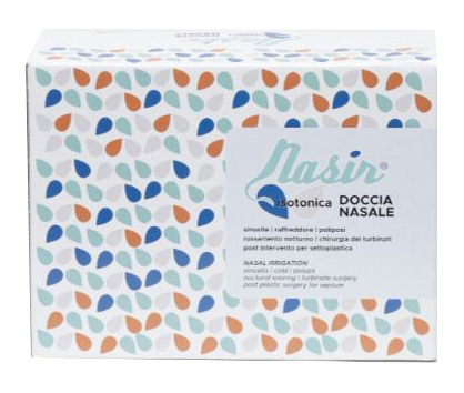 SOLUZIONE FISIOLOGICA ISOTONICA STERILE NASIR IN SCATOLA CON6 SACCHE VERSIONE LUER LOCK DA 500ML - farmachicca