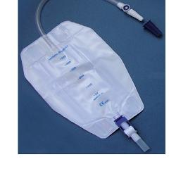 SACCA DI DRENAGGIO DA GAMBA PER INCONTINENZA A TRE CAMERE COMFORT 500CC A BASSO PROFILO IN PVC LATO IN PELLE RICOPERTO DI TESSUTO NON TESSUTO SENZA PUNTO DI PRELIEVO 45CM 8 PEZZI - farmachicca