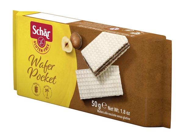 SCHAR WAFER POCKET NOCCIOLA 50 G - farmachicca