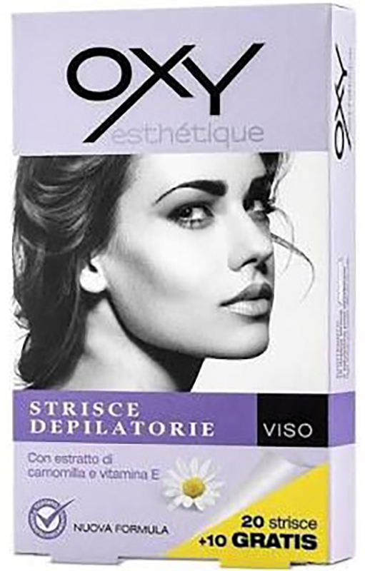 OXY STRISCE DEPILATORIE VISO 20 PEZZI - farmachicca