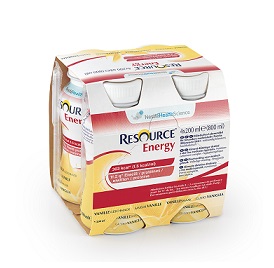 RESOURCE ENERGY VANIGLIA 4 BOTTIGLIE 200 ML NUOVO PACKAGING - farmachicca