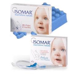 FILTRO RICAMBIO ASPIRATORE NASALE ISOMAR 20 PEZZI - farmachicca