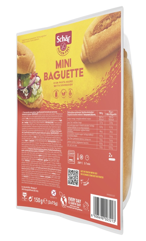 SCHAR DUO MINI-BAGUETTE 150 G - farmachicca