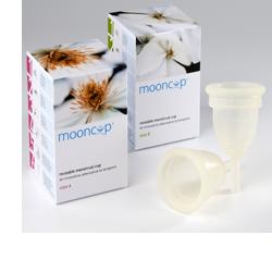 COPPETTA MESTRUALE MOONCUP TAGLIA A GRANDE PER DONNE CON PIU' DI 30 ANNI - farmachicca