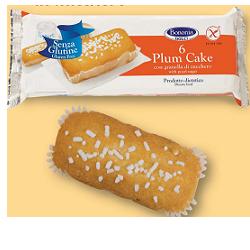 BONONIA PLUMCAKE CON GRANELLA DI ZUCCHERO SENZA GLUTINE 6 X 37 G - farmachicca