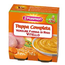 PLASMON OMOGENEIZZATO PAPPE VITELLO/VERDURA/RISO 190 G X 2 PEZZI - farmachicca