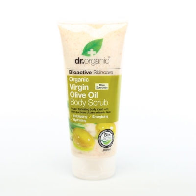 DR ORGANIC VIRGIN OLIVE OIL OLIO DI OLIVA BODY SCRUB CORPO 200 ML - farmachicca