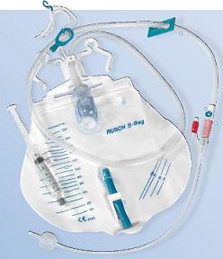 CATETERE IN SILICONE SCANALATO PROFILCATH PRECONNESSO CH16 LUNGHEZZA 40CM + SACCA DI DRENAGGIO DA 2000ML GRADUATA CON TUBO DI SCARICO ELASTICO E CHIUSURA A MORSETTO - farmachicca