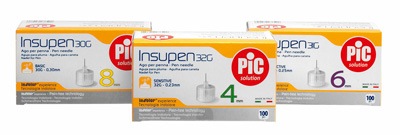 AGO PER PENNA DA INSULINA PIC INSUPEN GAUGE 32 4 MM 100 PEZZI - farmachicca
