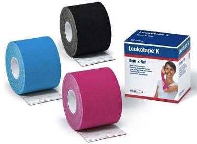 BENDA ADESIVA LEUKOTAPE K PER TAPING FISIOTERAPICO LARGHEZZA 5 CM LUNGHEZZA 5 M COLORE AZZURRO IN ROTOLO - farmachicca