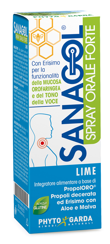SANAGOL SPRAY FORTE PROPOLI LIME 20 ML - farmachicca