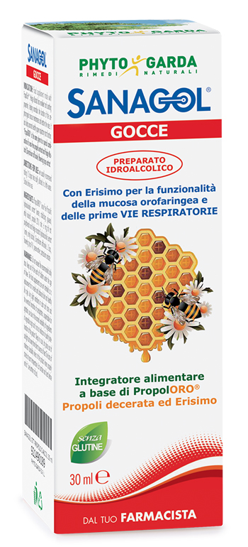 SANAGOL GOCCE PROPOLI ESTRATTO IDROALCOLICO 30 ML - farmachicca