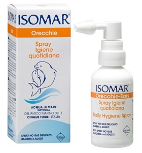 ISOMAR ORECCHIE ACQUA DI MARE SPRAY NO GAS PER IRRIGAZIONE DELL'ORECCHIO 50ML - farmachicca