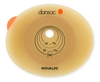 PLACCA PER COLO ILEO ED UROSTOMIA DANSAC NOVALIFE2 55MM RITAGLIABILE 10-47 - farmachicca