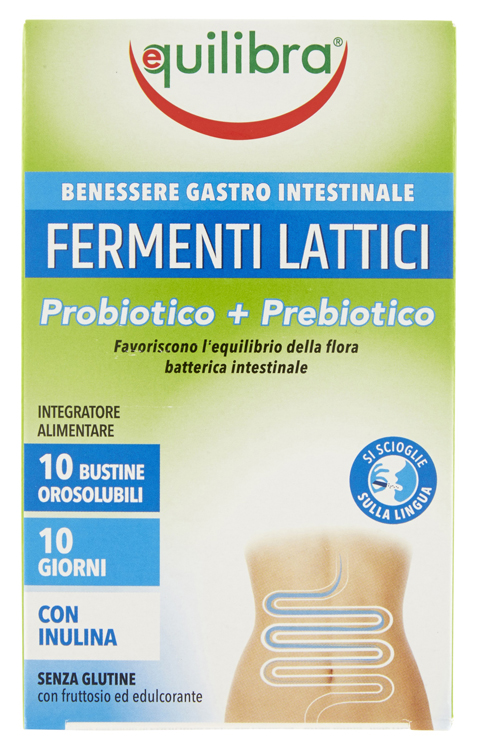FERMENTI LATTICI PROBIOTICO + PREBIOTICO 10 BUSTINE OROSOLUBILI - farmachicca