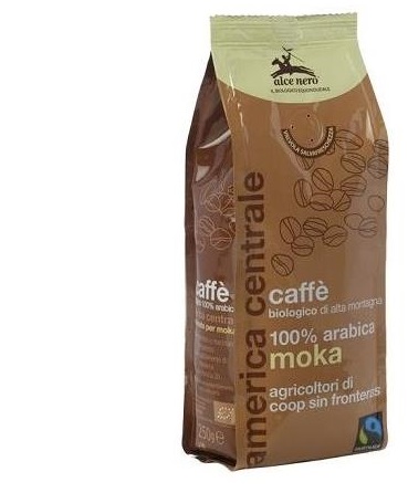 CAFFE' 100% ARABICA BIO MOKA FAIRTRADE 250 G - farmachicca