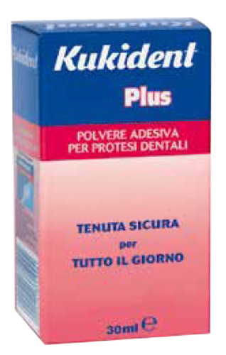 KUKIDENT PLUS POLVERE ADESIVA PER PROTESI DENTARIE 30 G - farmachicca