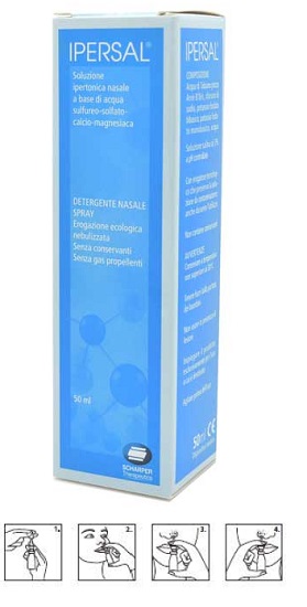 SOLUZIONE IPERTONICA IPERSAL SPRAY NASALE 50 ML - farmachicca