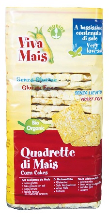 VIVA MAIS QUADRETTE DI MAIS SENZA SALE E SENZA LIEVITO 130 G - farmachicca