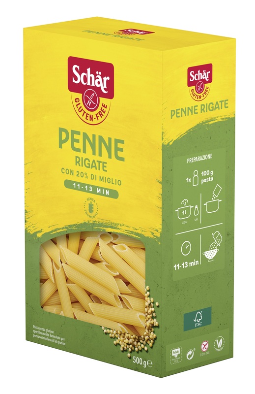 SCHAR PENNE RIGATE 500 G - farmachicca