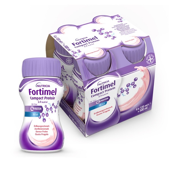 FORTIMEL COMPACT PROTEIN FRAGOLA 4 BOTTIGLIE 125 ML - farmachicca